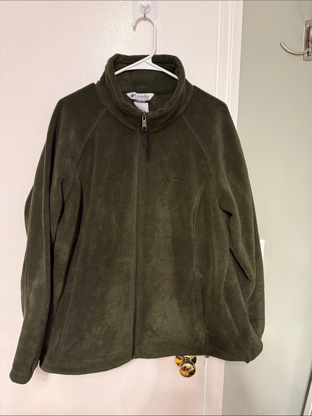 Columbia Olive Green Full-Zip Fleece Jacket